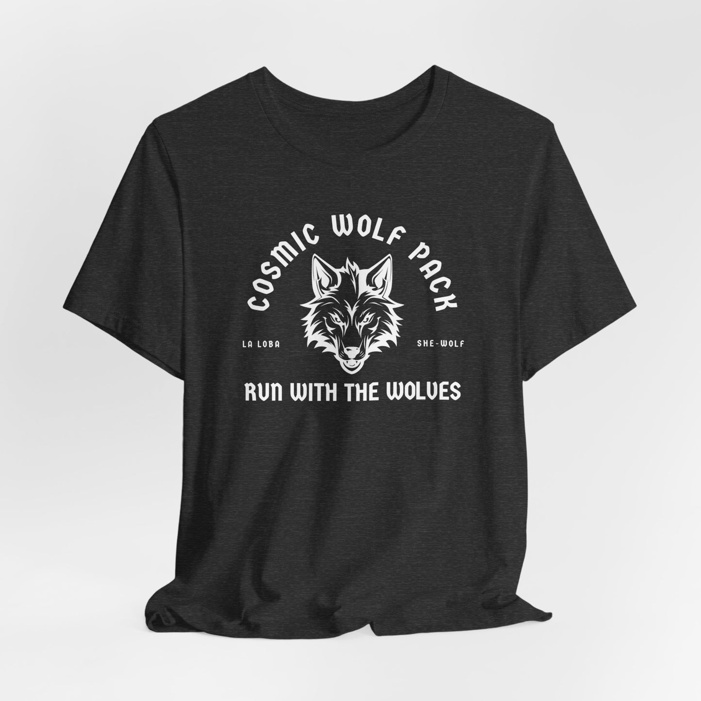 Cosmic Wolf Pack Unisex Tee - Run with the wolves, La Loba, she-wolf, Wolf lover gift, Nature graphic shirt