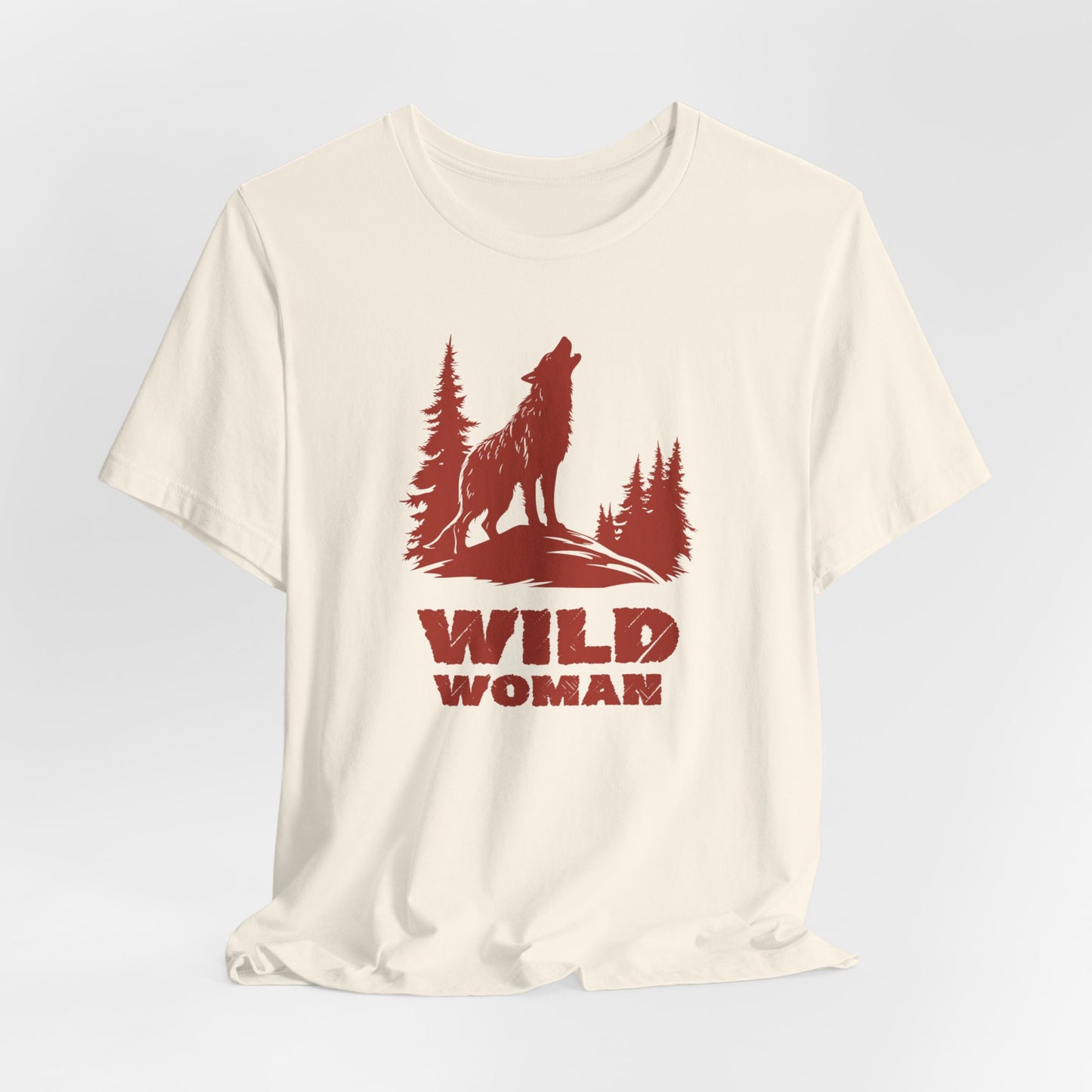 Wild Woman Unisex Tee Shirt, Graphic Tee, Nature Lover T-Shirt, Adventure Apparel, Wilderness Top