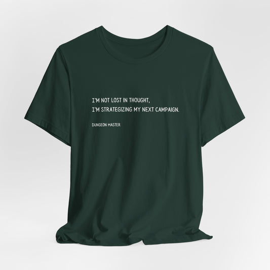 T-Shirt - Dungeon Master Strategizing Campaign Funny D&D Tee