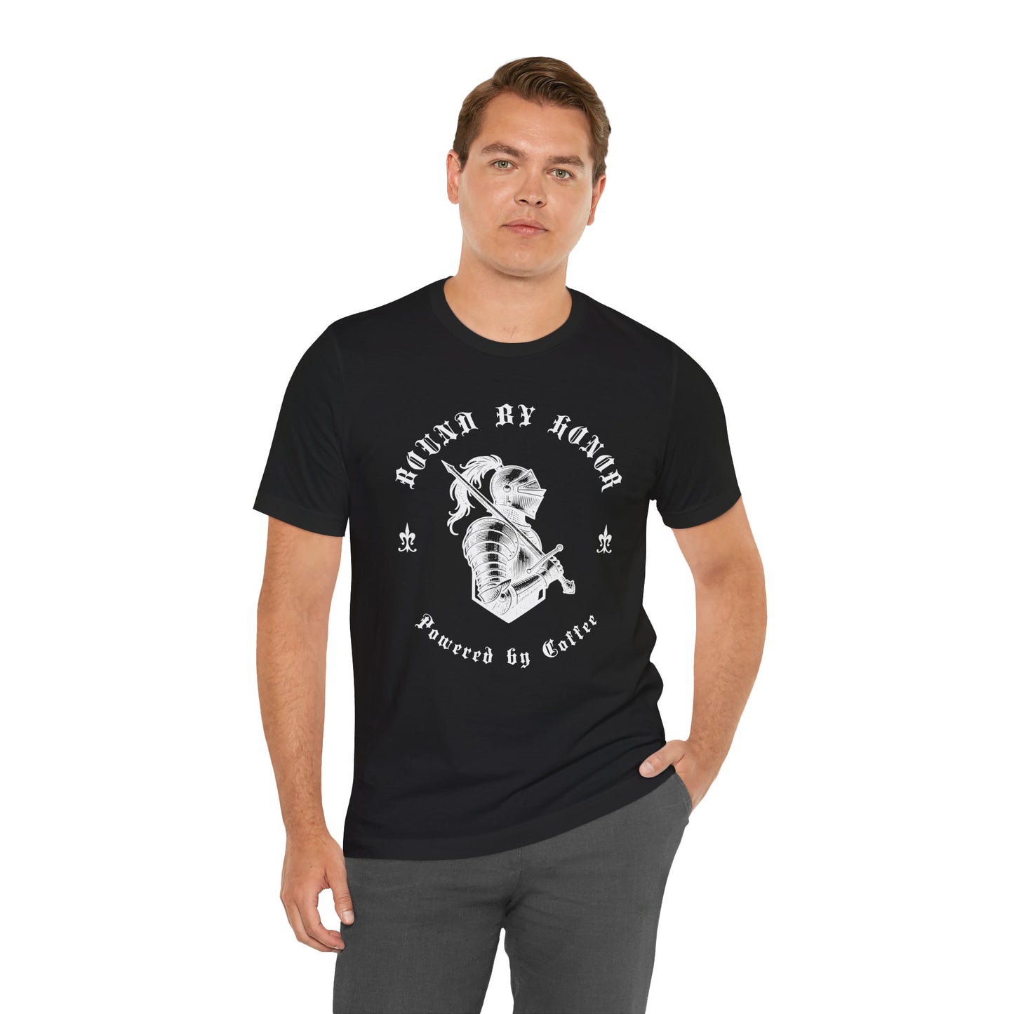 Coffee Lover T-Shirt - Bound by Honor - Powered by Coffee