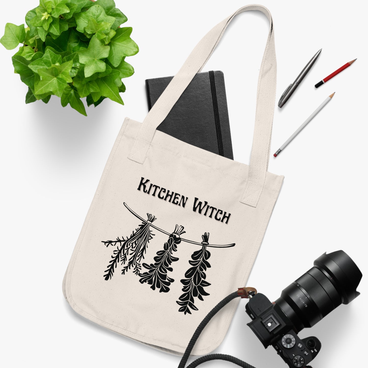 Kitchen Witch Canvas Tote Bag