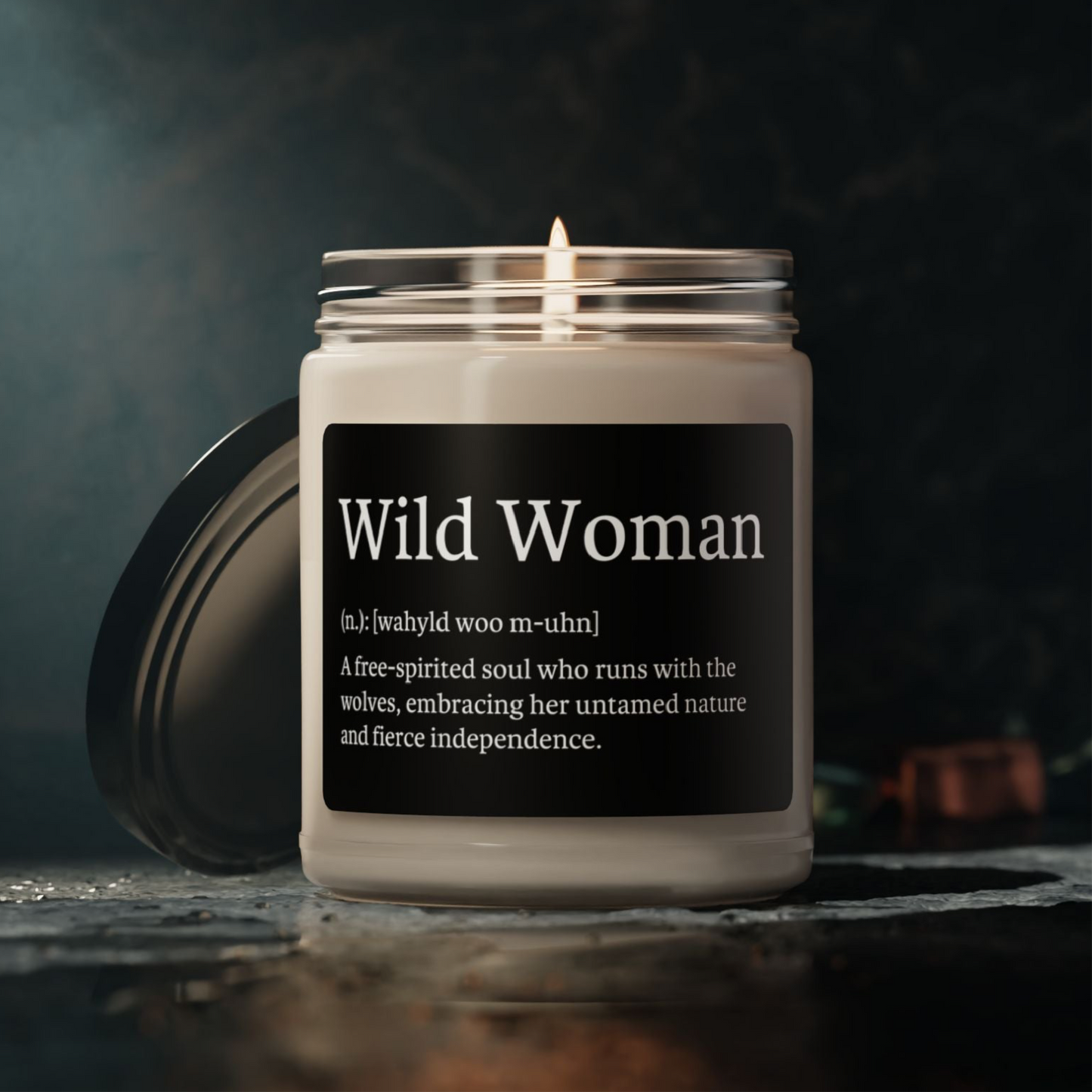 Wild Woman - Scented Soy Candle (4 oz, Amber Jar)