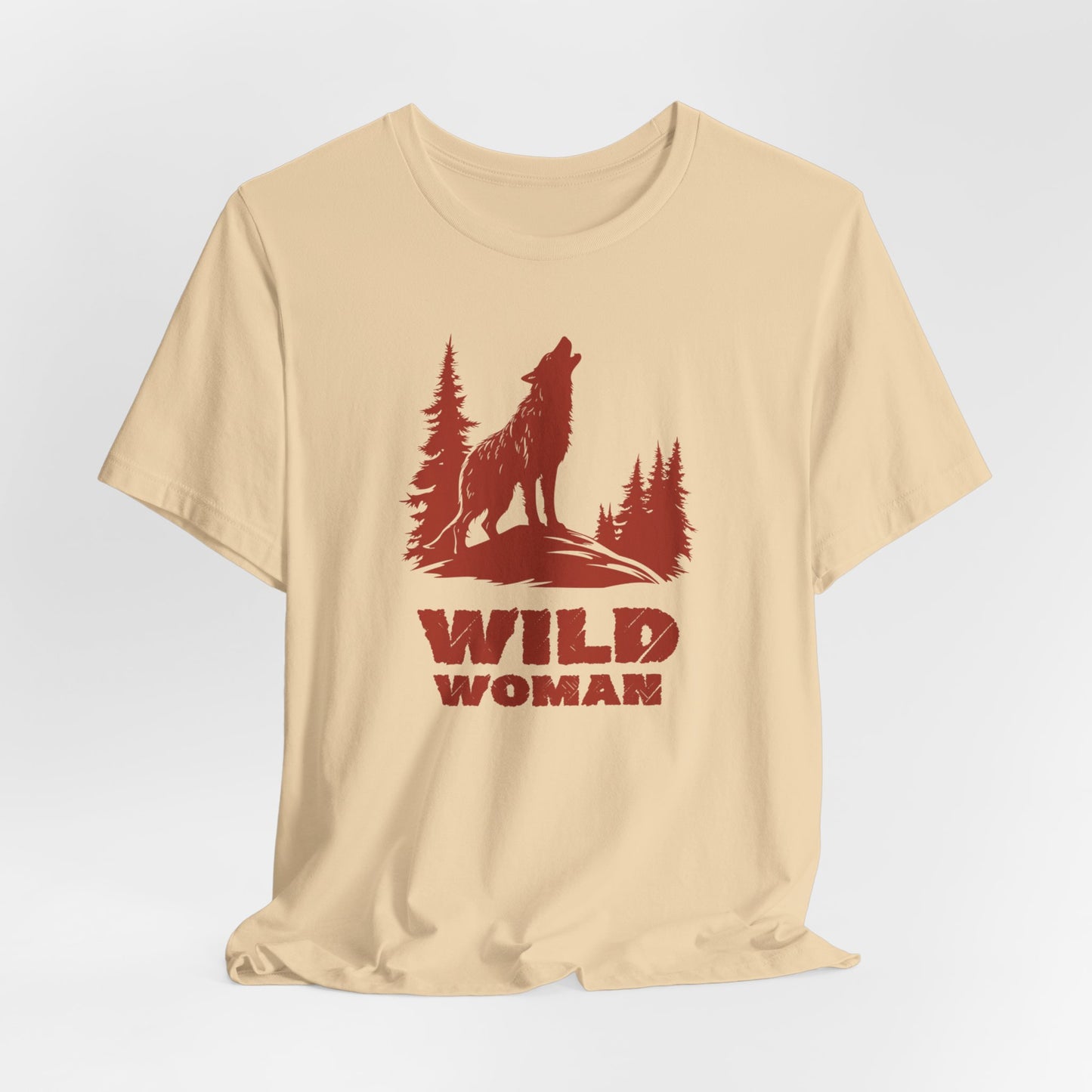 Wild Woman Unisex Tee Shirt, Graphic Tee, Nature Lover T-Shirt, Adventure Apparel, Wilderness Top