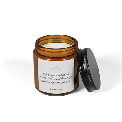 Whispers of Nature, Scented Soy Candle (4 oz, Amber Jar)