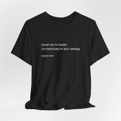 T-Shirt - Dungeon Master Strategizing Campaign Funny D&D Tee