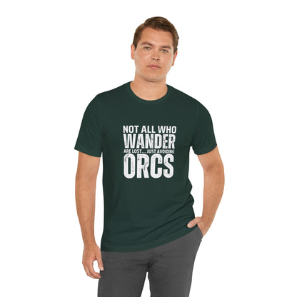 Wanderer Tee - Not All Who Wander Are Lost Unisex Jersey Short Sleeve Tee