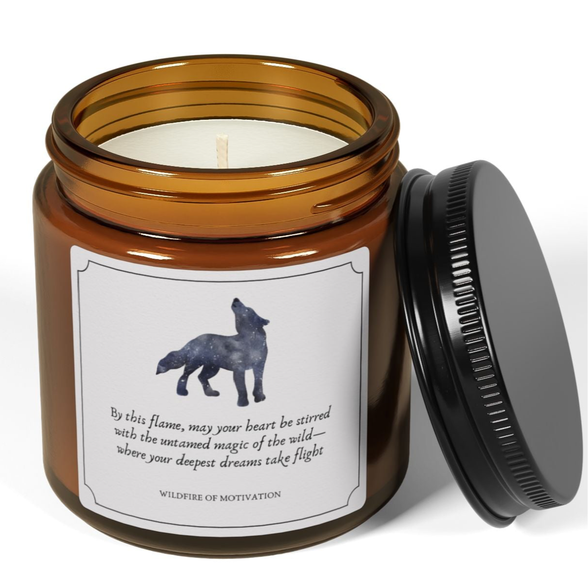 Untamed Magic - Scented Soy Candle (4 oz, Amber Jar)